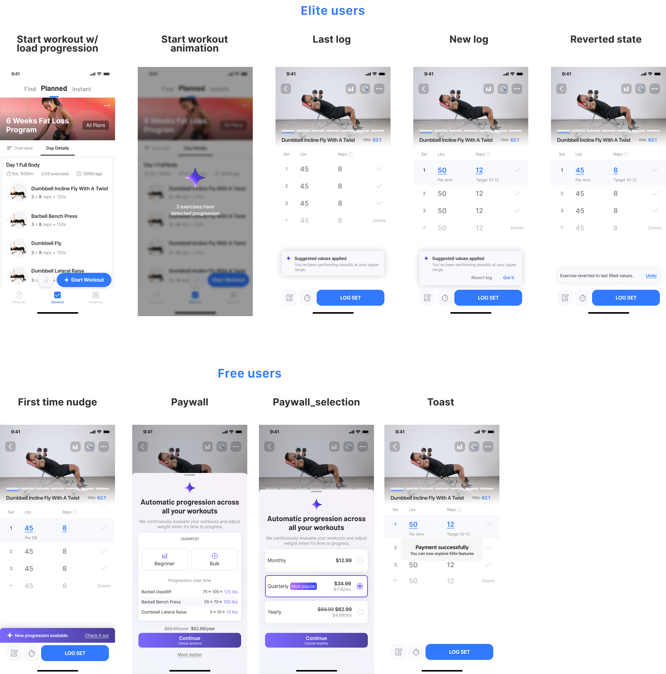 Load progression v1 — static announcement
