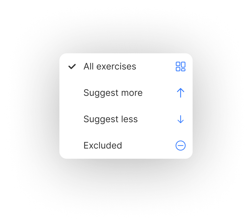 Menu — contextual and dropdown menus