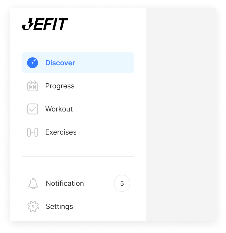 Web navigation — top bar and sidebar navigation across states